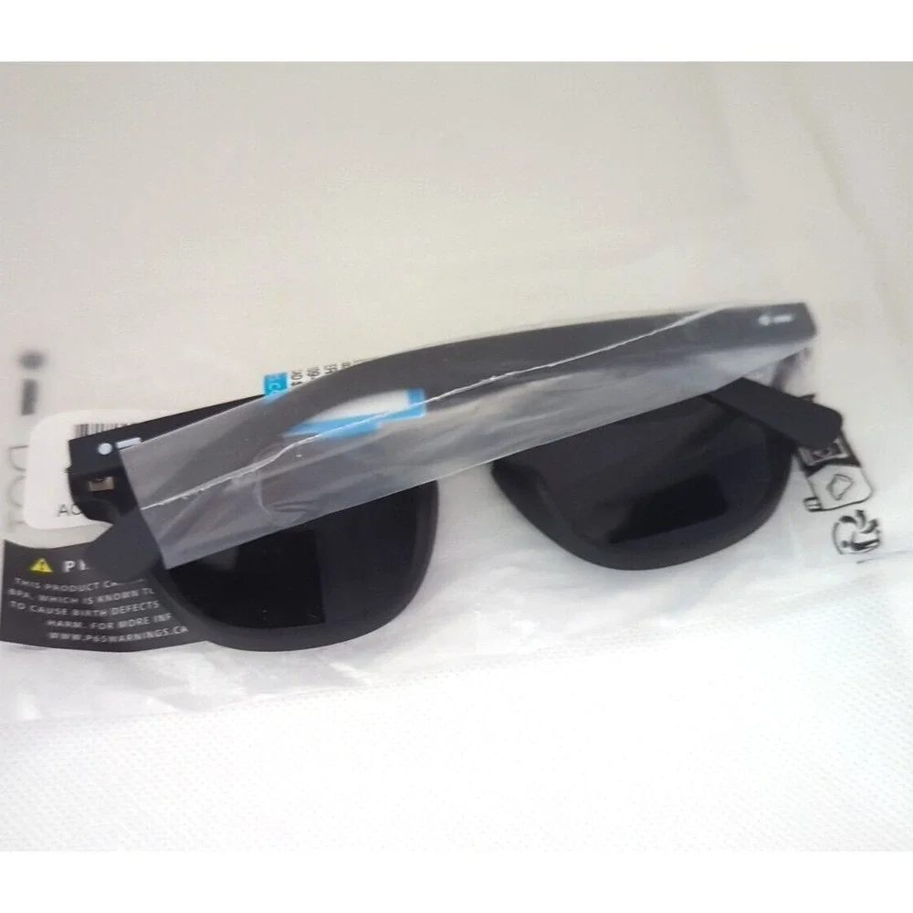 Dot Dash Driver Round‎ Unisex Polarized Sunglasses - Matte Black/Black